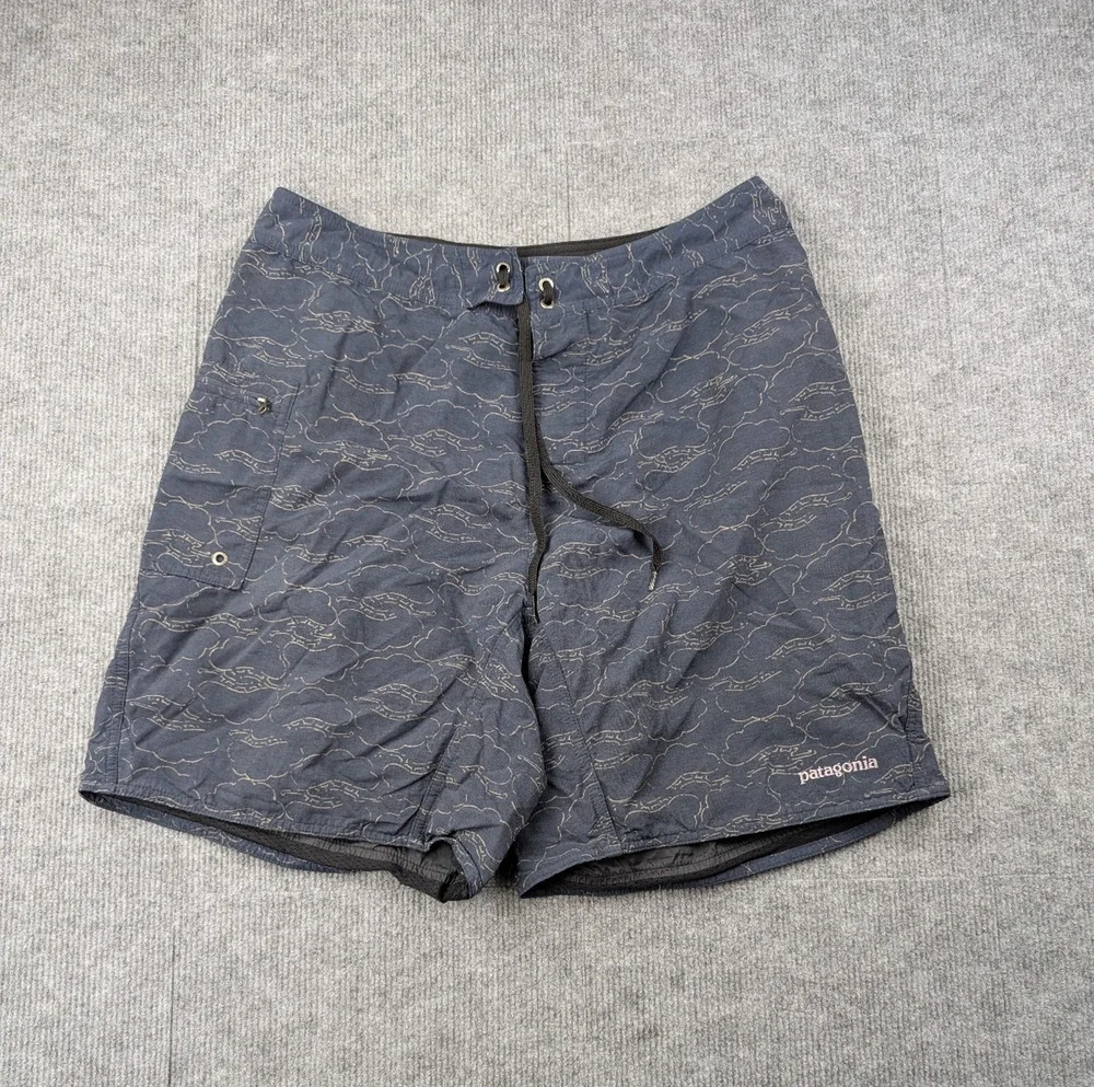 Patagonia Board Shorts Mens 34 Vintage 8 Swim Trunks Ripstop Outdoors Utility